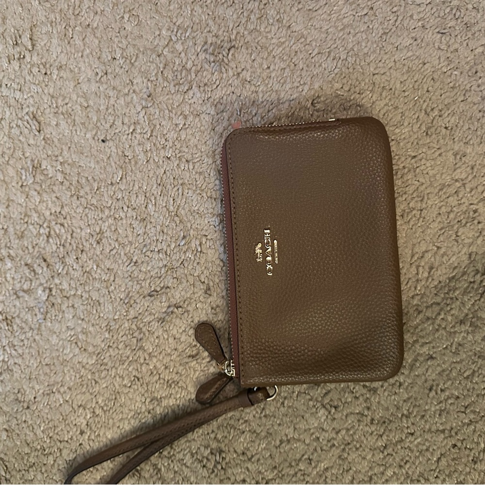 Coach Double Zipper Wristlet